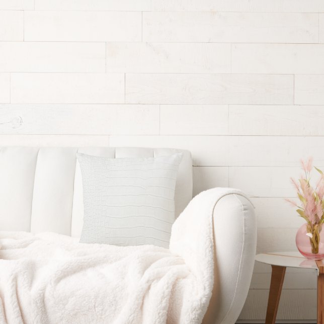 Skriv ut vitkrokodilskal kudde (Soffa)