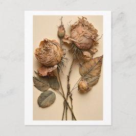 Skriv ut vykort för torkad Blommigt i Ro