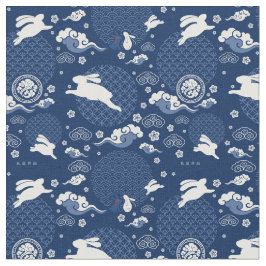 Skriv ut WangXian QiXi-festivalkanens kanin Tyg