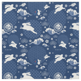 Skriv ut WangXian QiXi-festivalkanens kanin Tyg