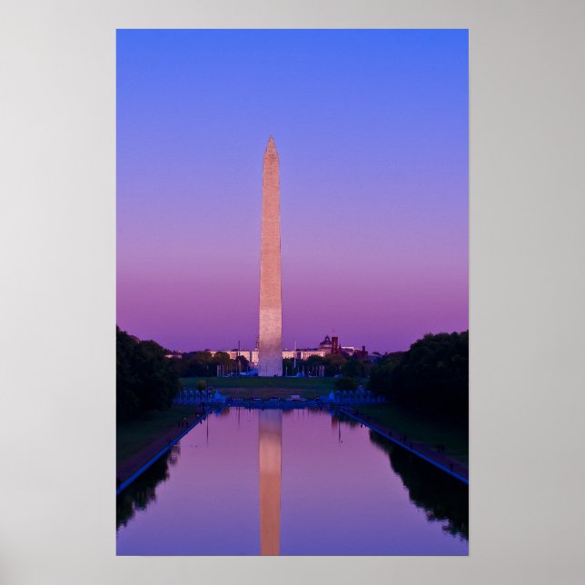 Skriv ut Washington-monument Poster (Framsidan)