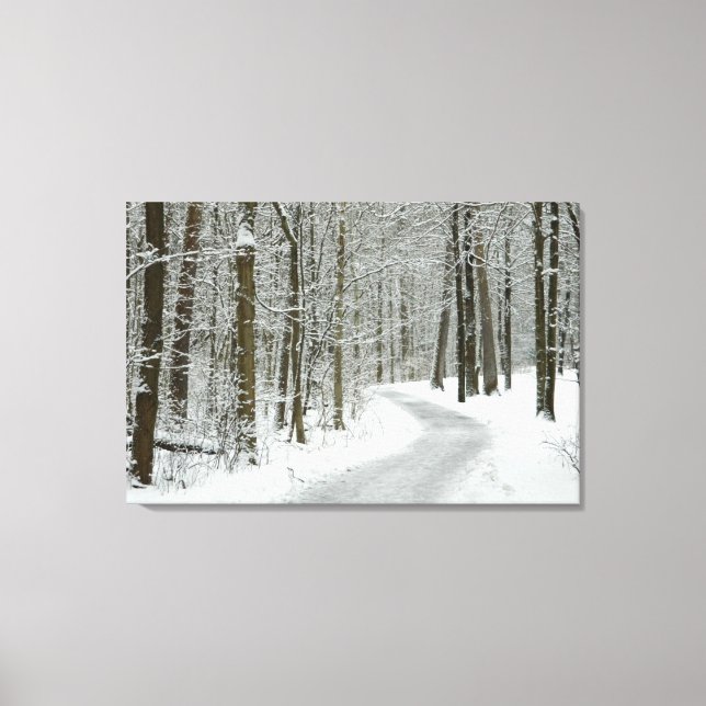 Skriv ut Winter Wandering Wrapped Canvas (Framsida)