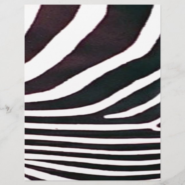 Skriv ut Zebra Black and White Rand (Framsida)
