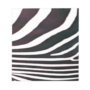 Skriv ut Zebra Black and White Rand Anteckningsblock
