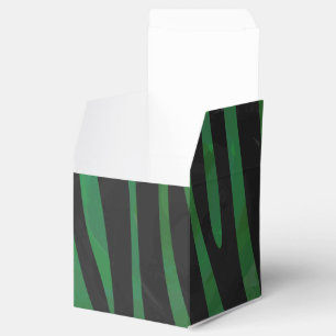 Skriv ut Zebra Black och Grönt Presentaskar