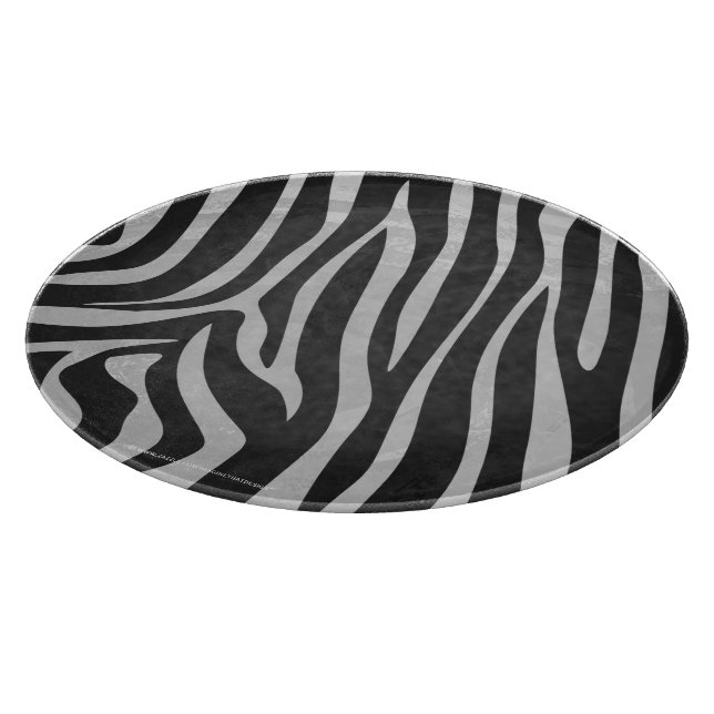 Skriv ut Zebra Black och Light Grått (Hörn)