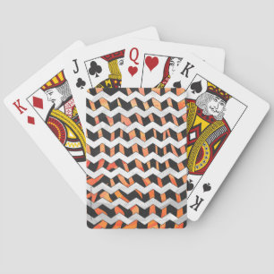 Skriv ut Zebra Black och Orange Casinokort