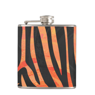 Skriv ut Zebra Black och Orange Fickplunta