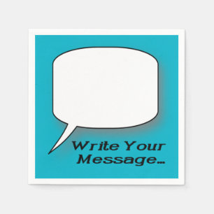 Skriva A Message Novelty Napkins Pappersservett