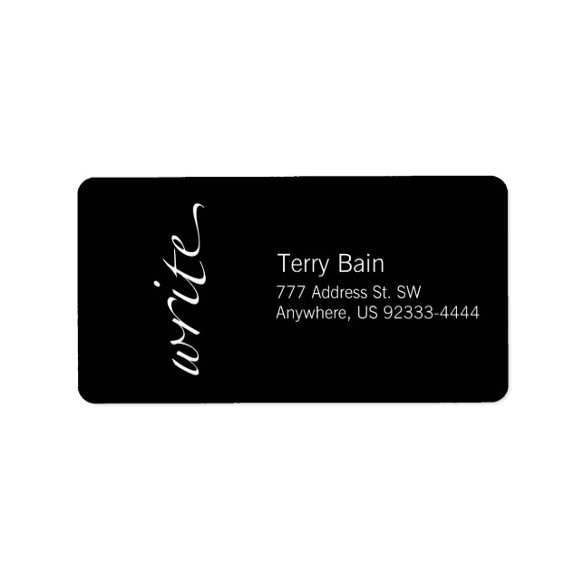 Skriva Adressetikett (Framsidan)