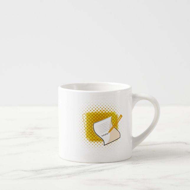 Skriva Älskare Espressomugg (Höger)