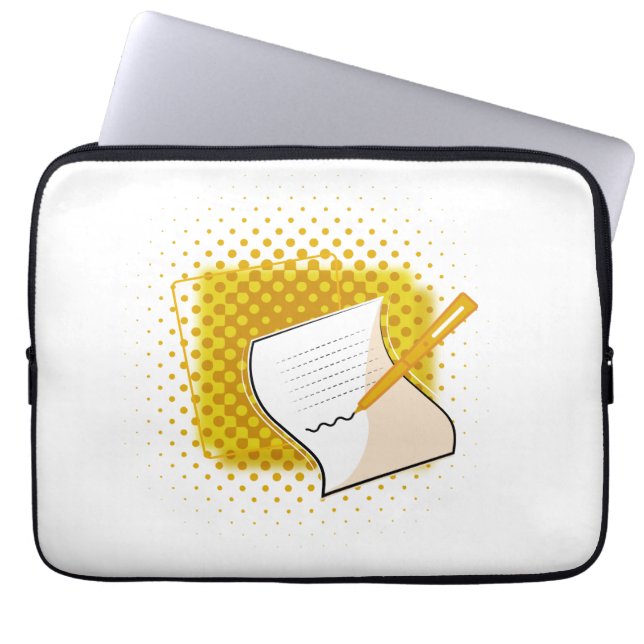 Skriva Älskare Laptop Fodral (Framsidan)