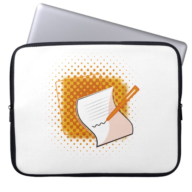 Skriva Älskare Laptop Fodral (Framsidan)