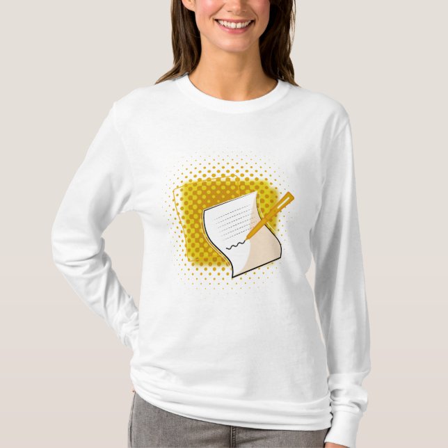 Skriva Älskare T Shirt (Framsida)