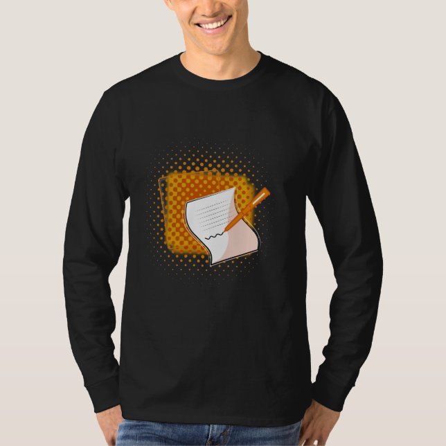 Skriva Älskare T-Shirt (Framsida)