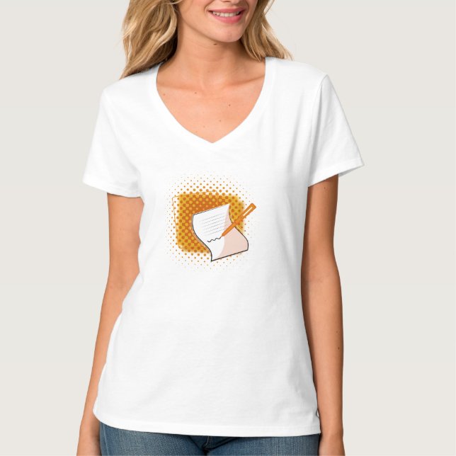 Skriva Älskare T Shirt (Framsida)