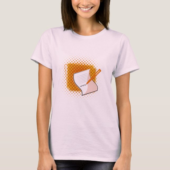 Skriva Älskare T Shirt (Framsida)