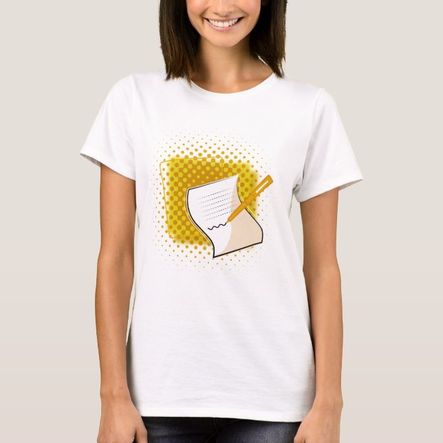 Skriva Älskare T Shirt (Framsida)