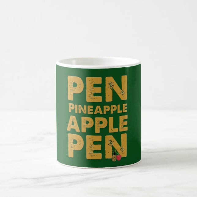 Skriva ananas Apple skrivar hållaren - rolig Kaffemugg (Center)