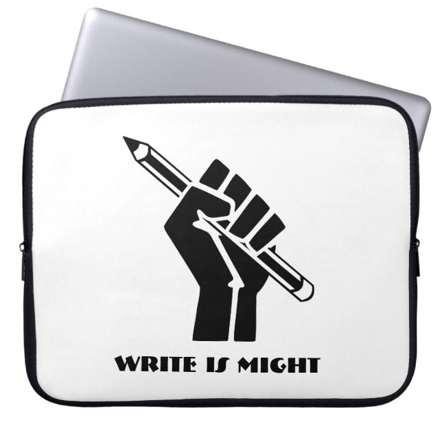 Skriva är kan laptop sleeve (Framsidan)