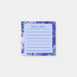 Skriva av det | Blått Abstrakt Art Led Post-it Block