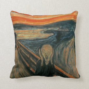 Skriva av Edvard Munch,symbolisk målare Kudde