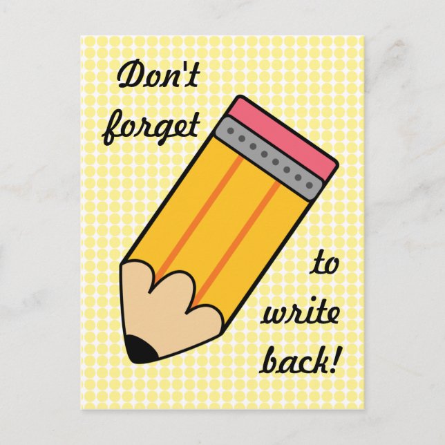 Skriva bakåt vykort (Framsida)