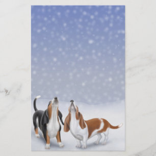 Skriva Basset Hounds Stationery Brevpapper