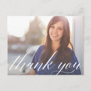 Skriva det doktorand- fototackkortkortet tack kort
