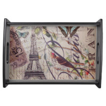 Skriva det franska landfjärilsParis Eiffel torn