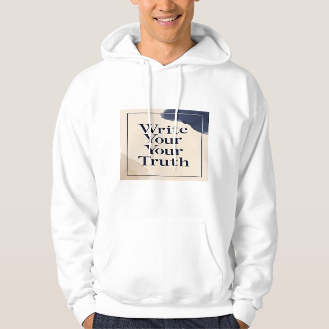 Skriva din sanning hoodie (Framsida)
