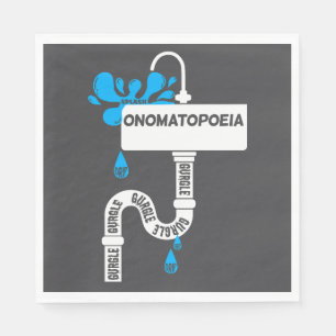 Skriva eller poesi på kreativet Onomatopoeia Pappersservett