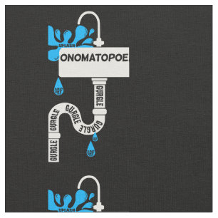 Skriva eller poesi på kreativet Onomatopoeia Tyg