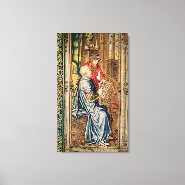 Skriva ett konto i skript canvastryck (Framsida)