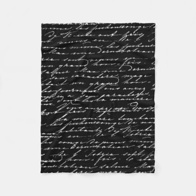 Skriva filten fleecefilt (Framsidan)