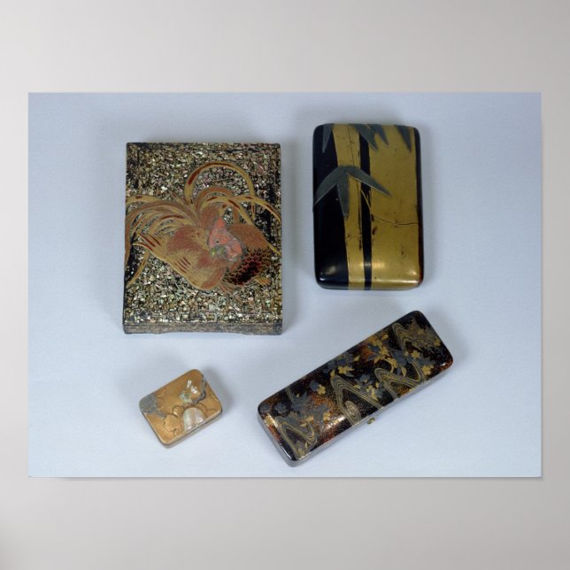 Skriva fodral dekorerat med en förarkabin poster (Framsidan)