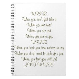 Skriva! Förbigå boken Anteckningsbok