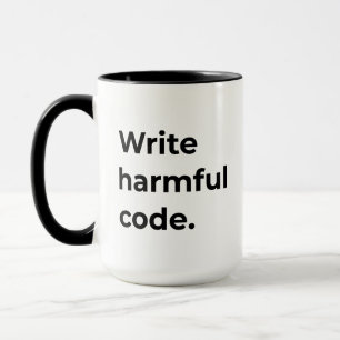Skriva Harmful Code-funktion Mugg