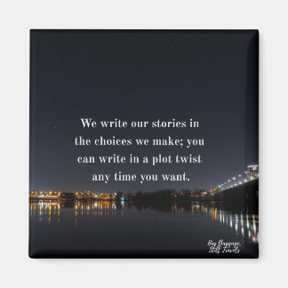 Skriva i ett prickat vridet citattecken magnet