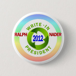 Skriva-I Ralph Nader för presidenten 2012 Knapp