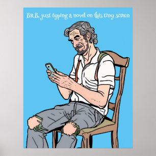 Skriva in en Novel - Textning Poster