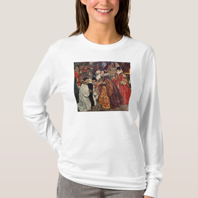 Skriva in för drottning Mary och för Princess T-shirt (Framsida)