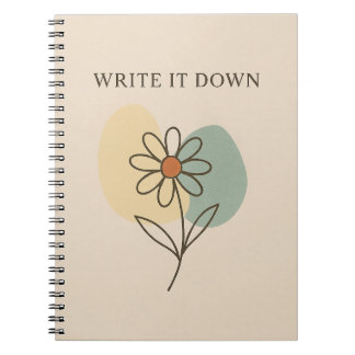 Skriva IT Down Daisy bärbar dator - Minimalistisk  Anteckningsbok