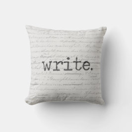 Skriva, Jane Austen Motivational manuscript Kudde