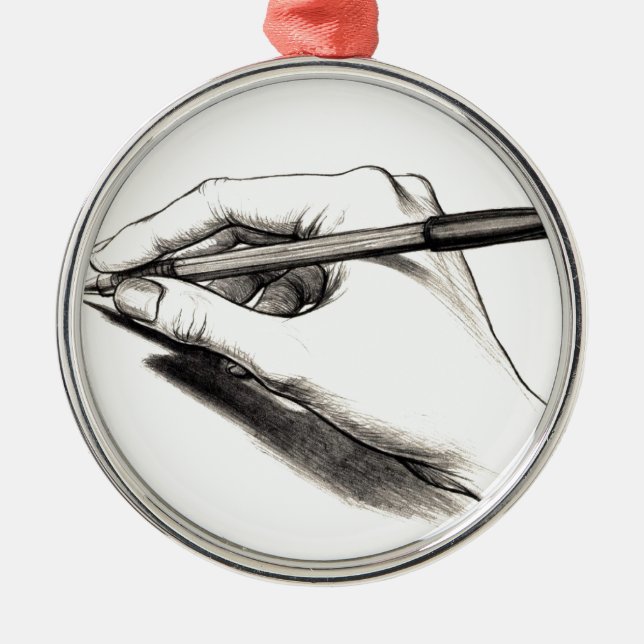 Skriva Julgransprydnad Metall (Framsidan)