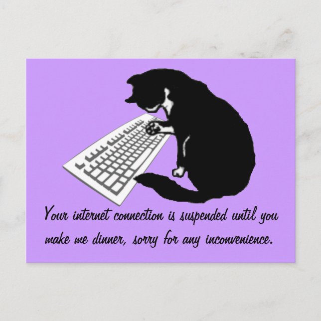 Skriva katt vykort (Framsida)