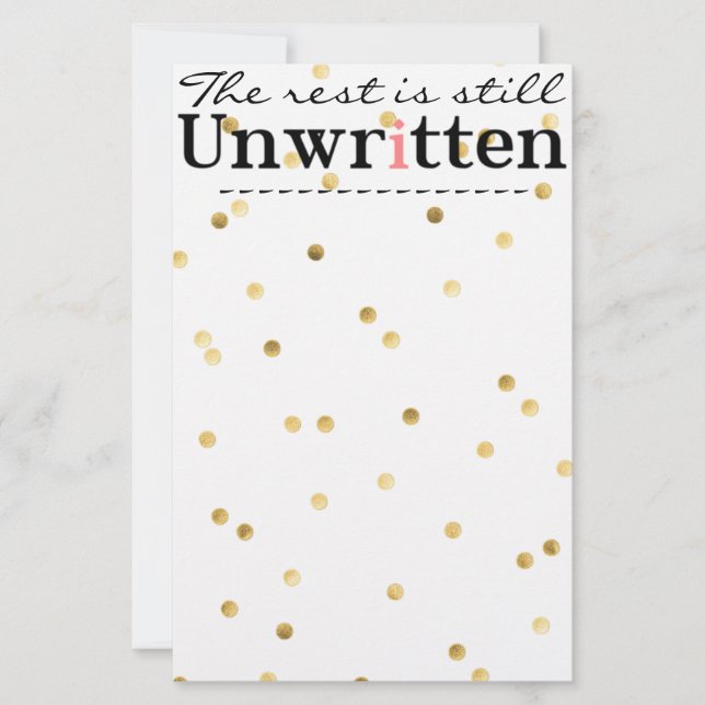 Skriva Me-mall Brevpapper (Framsida)