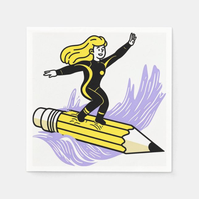 skriva med dina tankar pappersservett (Framsidan)