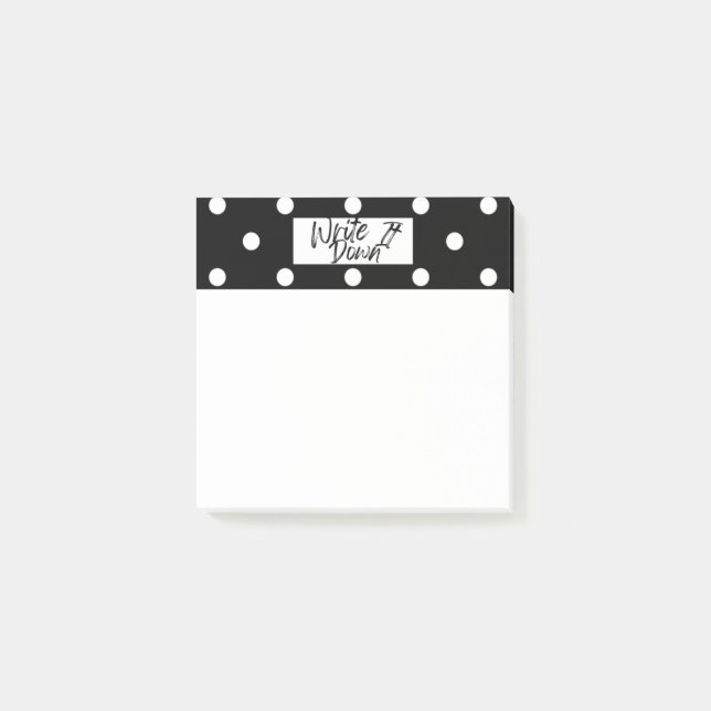 Skriva ner! post-it block (Framsida)