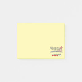 Skriva Ord Post-it Block
